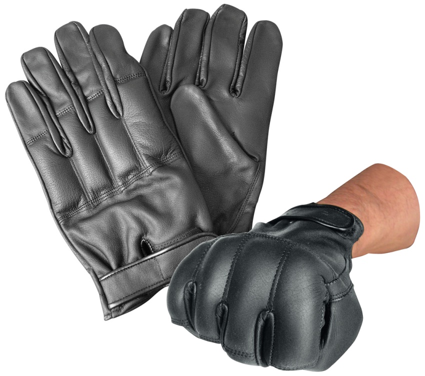 Lederhandschuhe Schwarz Braun  5019 Hooligan Handschuhe 