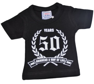 Mini Deko T-Shirt Skinheads 50 years K56